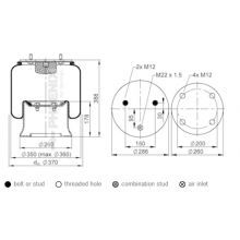 PERNA AER SCHMITZ 1D28F5 CU PISTON METALIC Phoenix 1D28F5