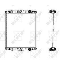 Radiator fara rama DAF LF45 LF55 NRF 509744